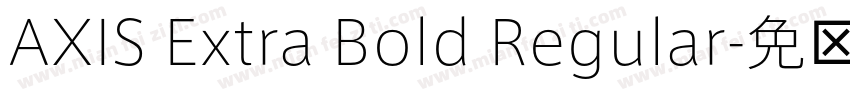 AXIS Extra Bold Regular字体转换